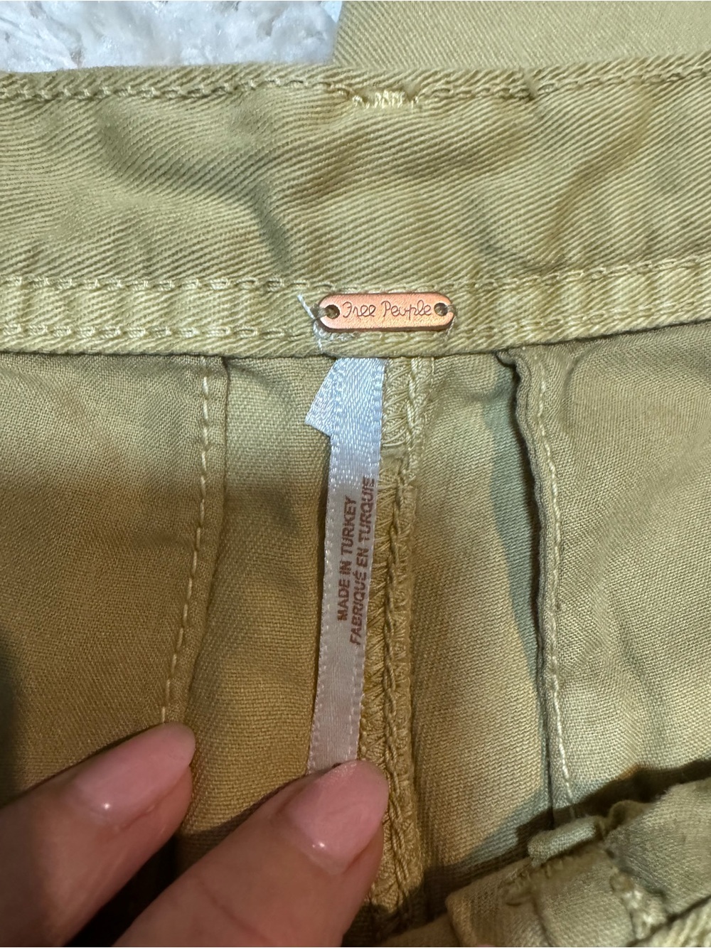 Free People Pleated Chino Pants NWOT - Picture 4 of 4